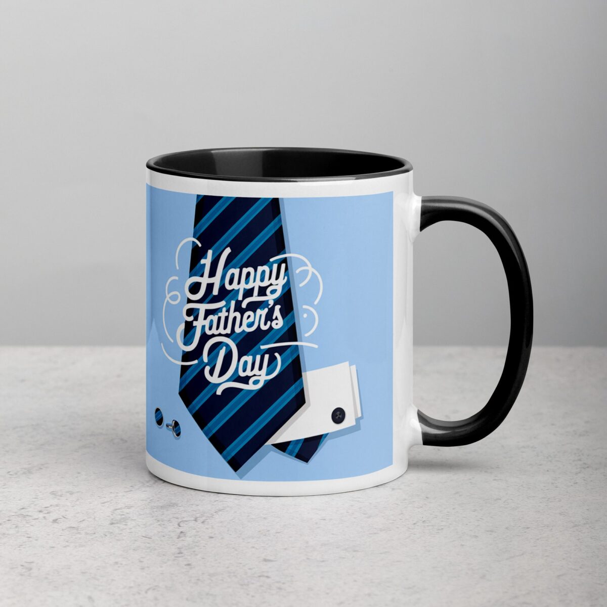 Happy Fathers Day Tie & Cufflinks Coffee Mug - Image 3