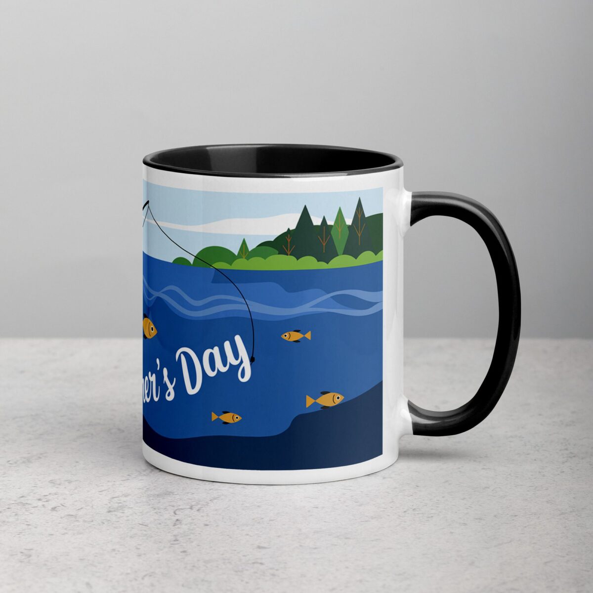 Happy Fathers Day Fishing Coffee Mug - Image 3