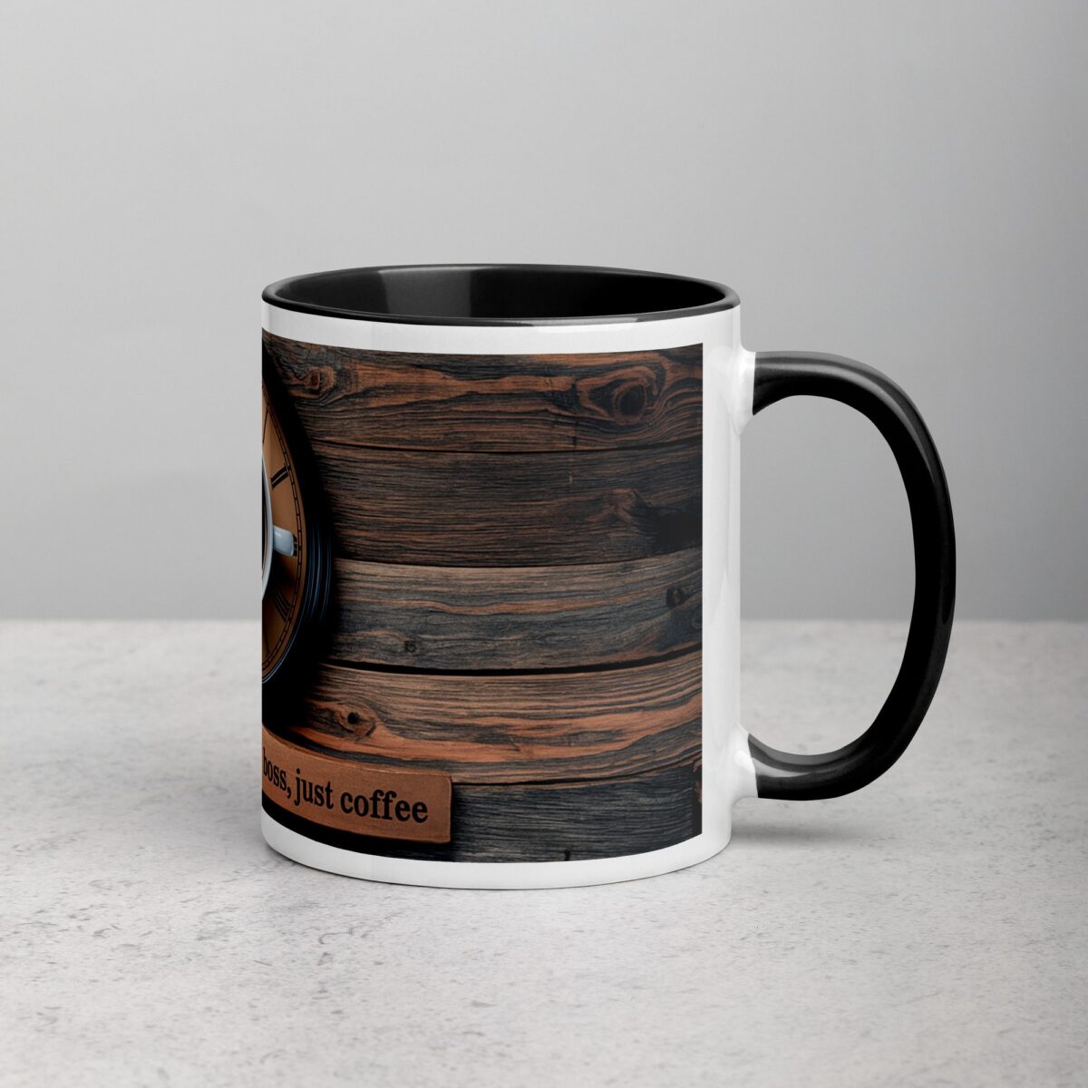Retired: No Clock, No Boss, Just Coffee Retirement Mug - Image 3