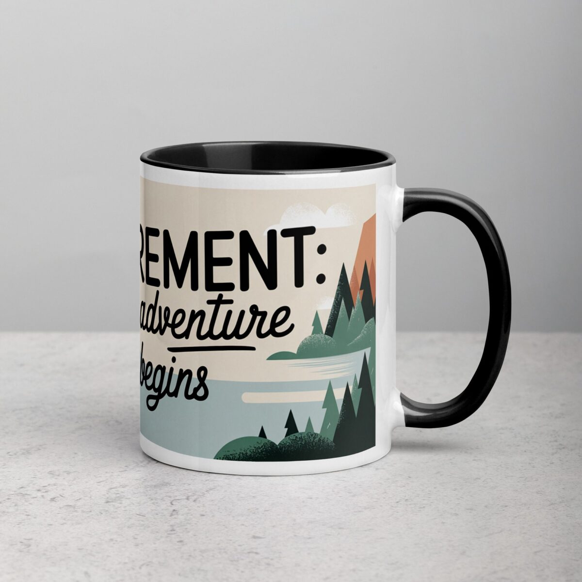 Retirement: The Adventure Begins Coffee Mug - Image 3