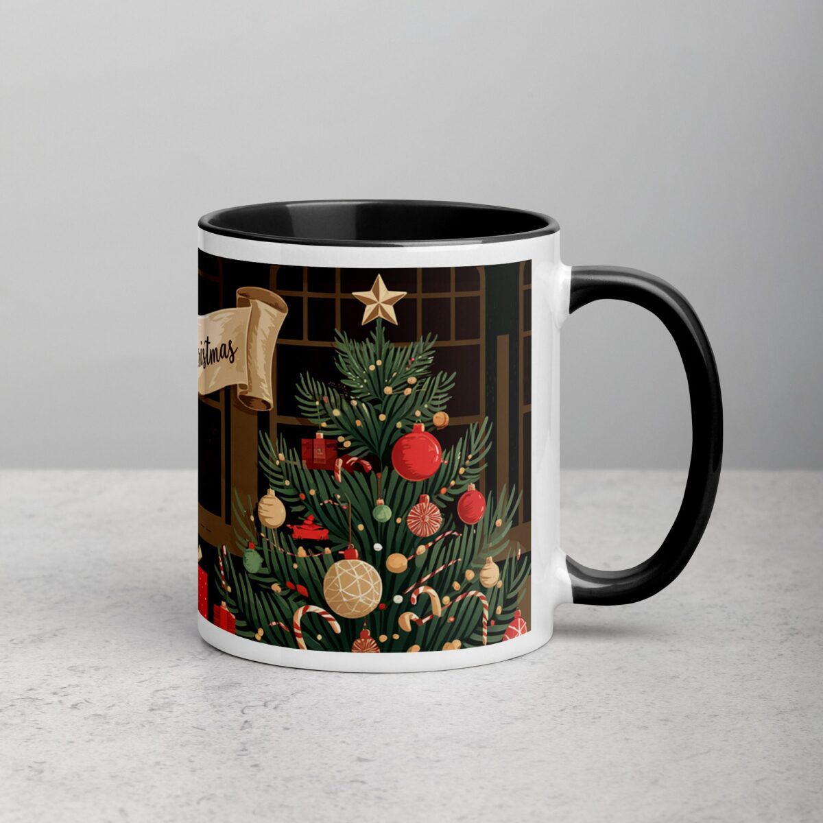 Merry Christmas Elegant Coffee Mug & Tea Cup - Image 3