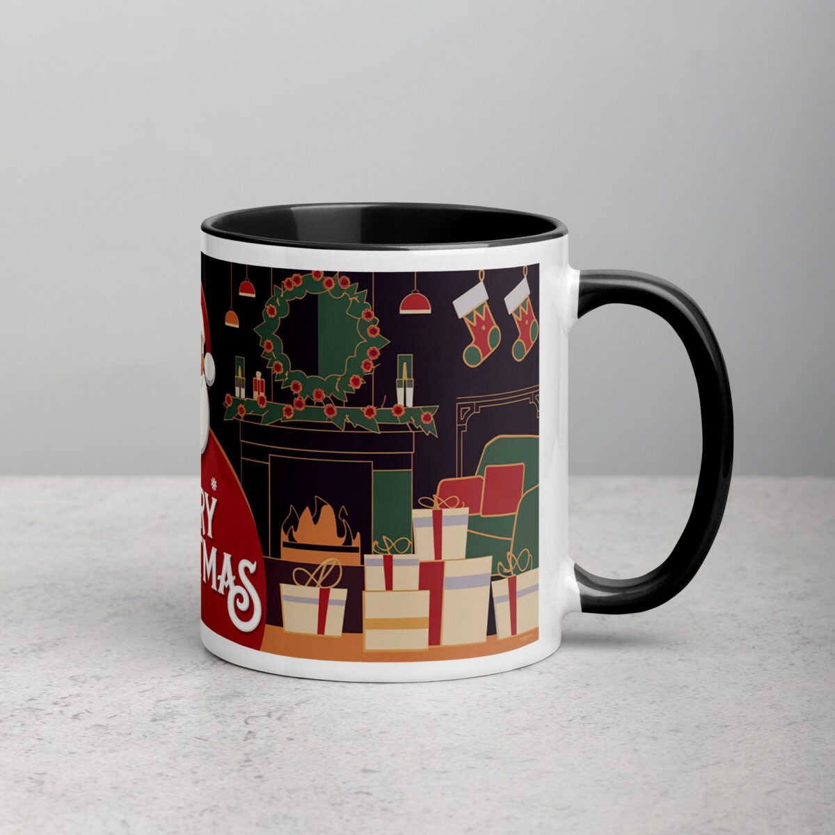 Merry Christmas Retro Coffee Mug & Tea Cup - Image 3