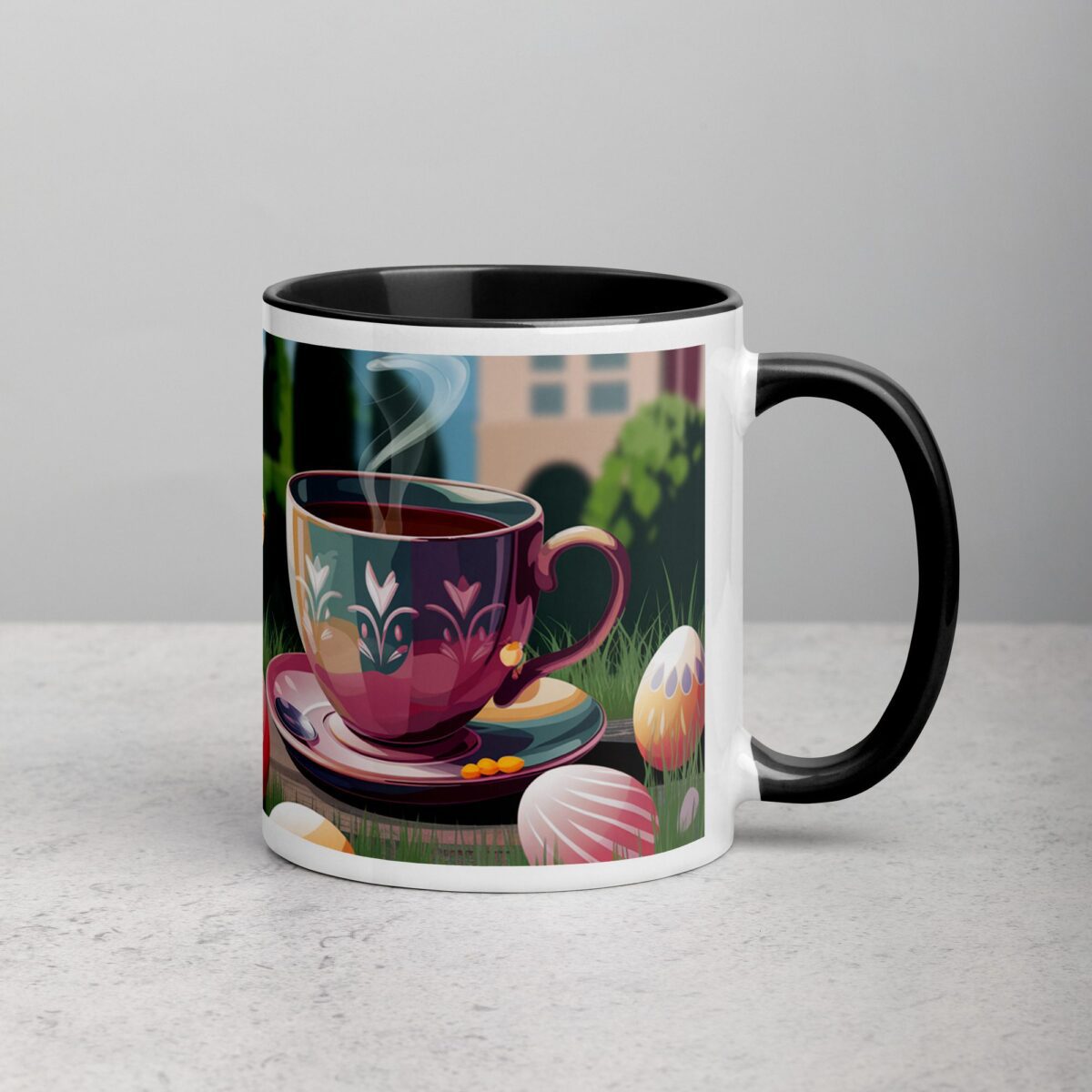 Hatching Plans Over Coffee Easter Mug - Image 3