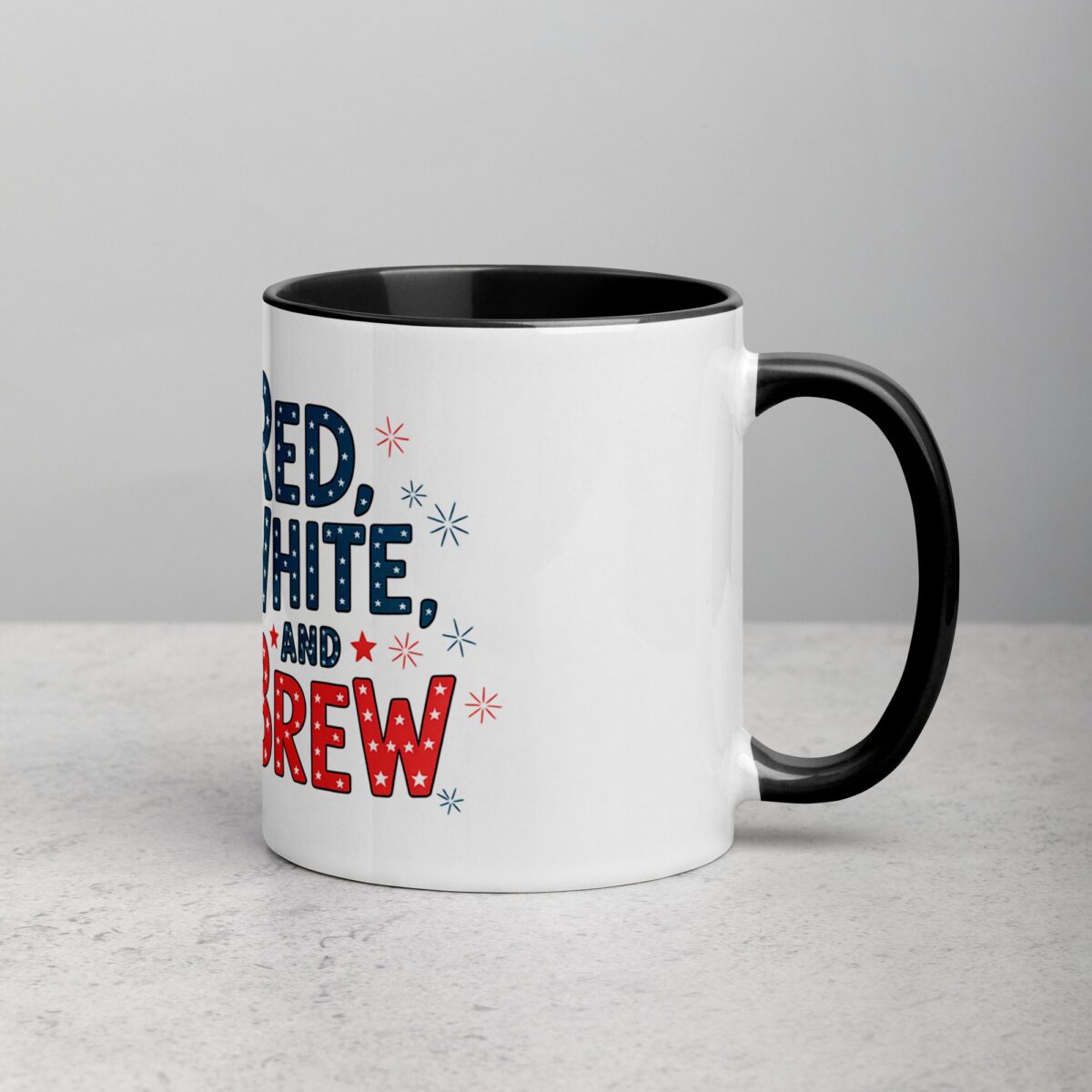 Red, White, and Brew July 4th Coffee Mug - Image 3