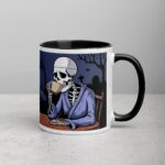 Death Before Decaf Halloween Coffee Mug - Image 3