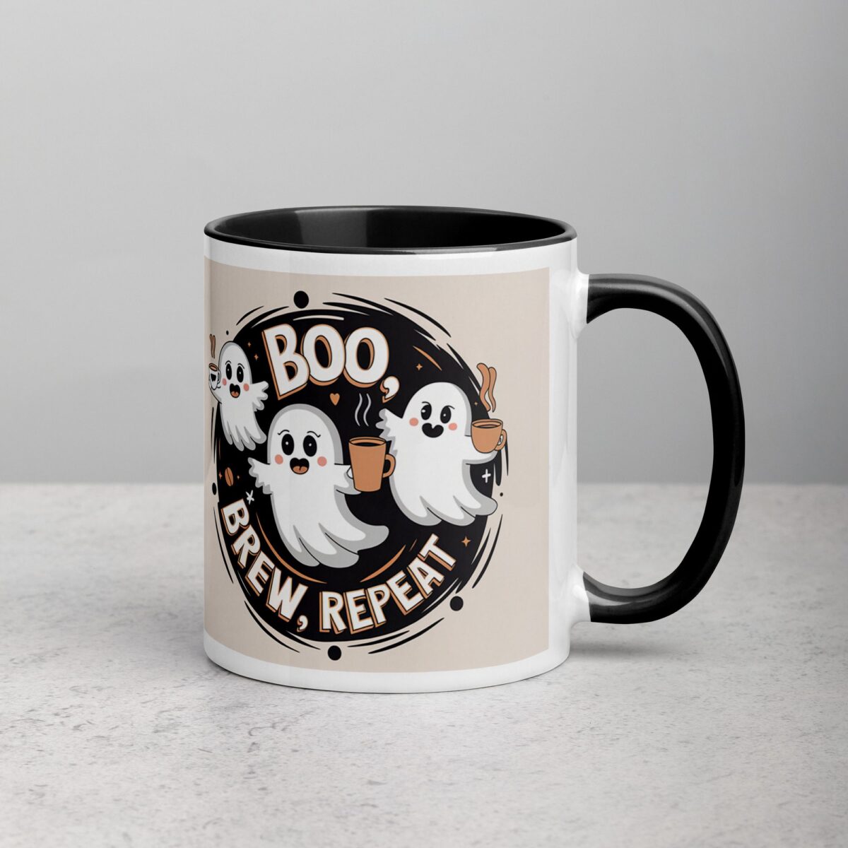 Boo, Brew, Repeat Halloween Coffee Mug - Image 3