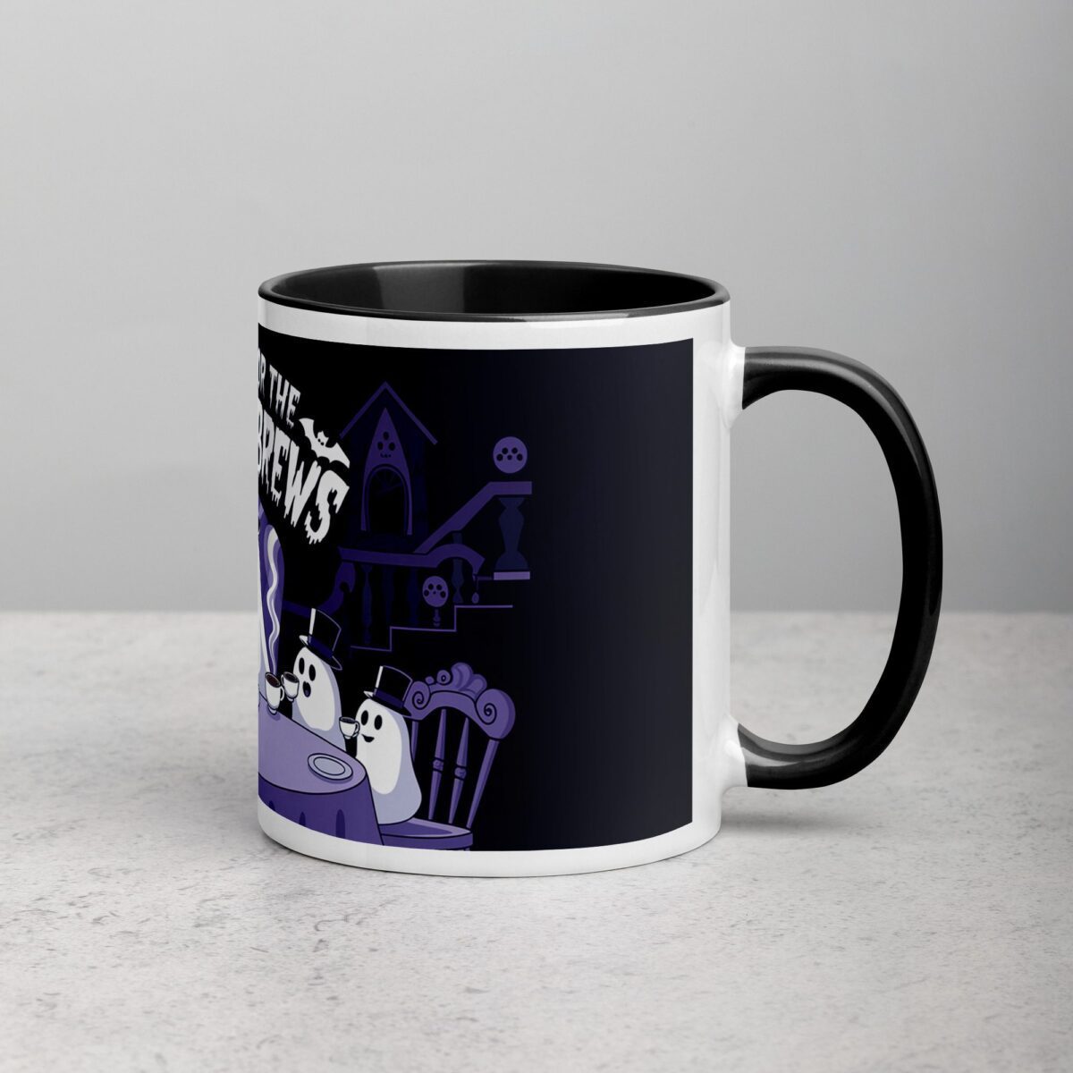 I’m Here for the Boos & Brews Ghost Coffee Mug - Image 3