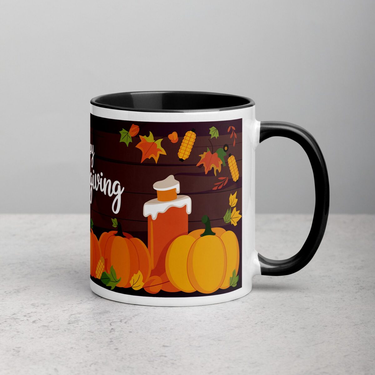 Happy Thanksgiving Elegant Coffee Mug & Tea Cup - Image 3