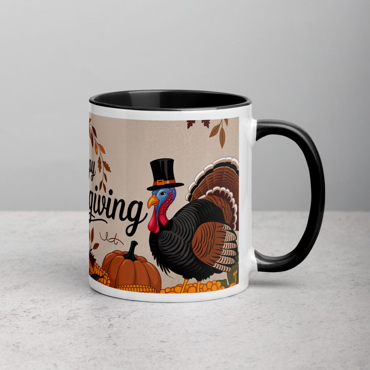 Happy Thanksgiving Sophisticated Coffee Mug & Tea Cup - Image 3