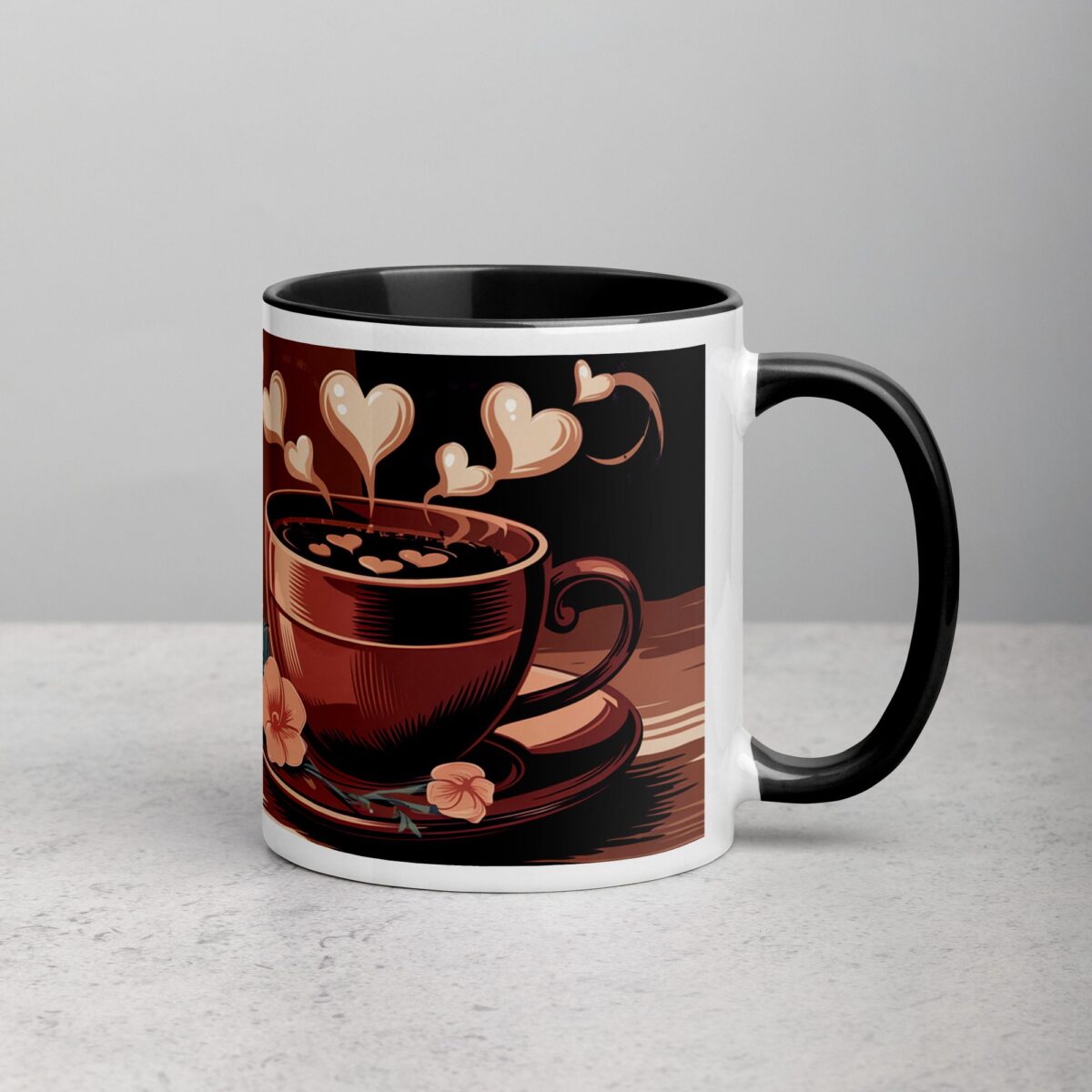 Steaming Hot Love Valentines Day Coffee Mug - Image 3