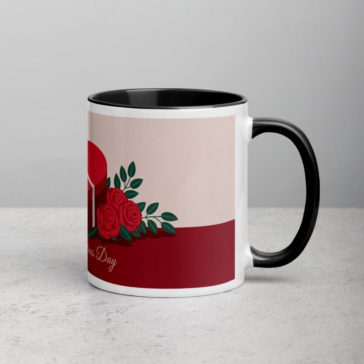 Happy Valentine's Day Elegant Coffee Mug - Image 3