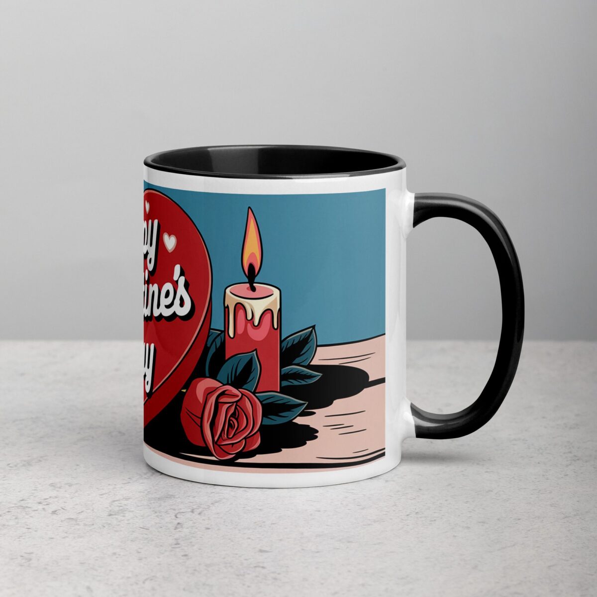 Happy Valentine's Day Retro Coffee Mug - Image 3