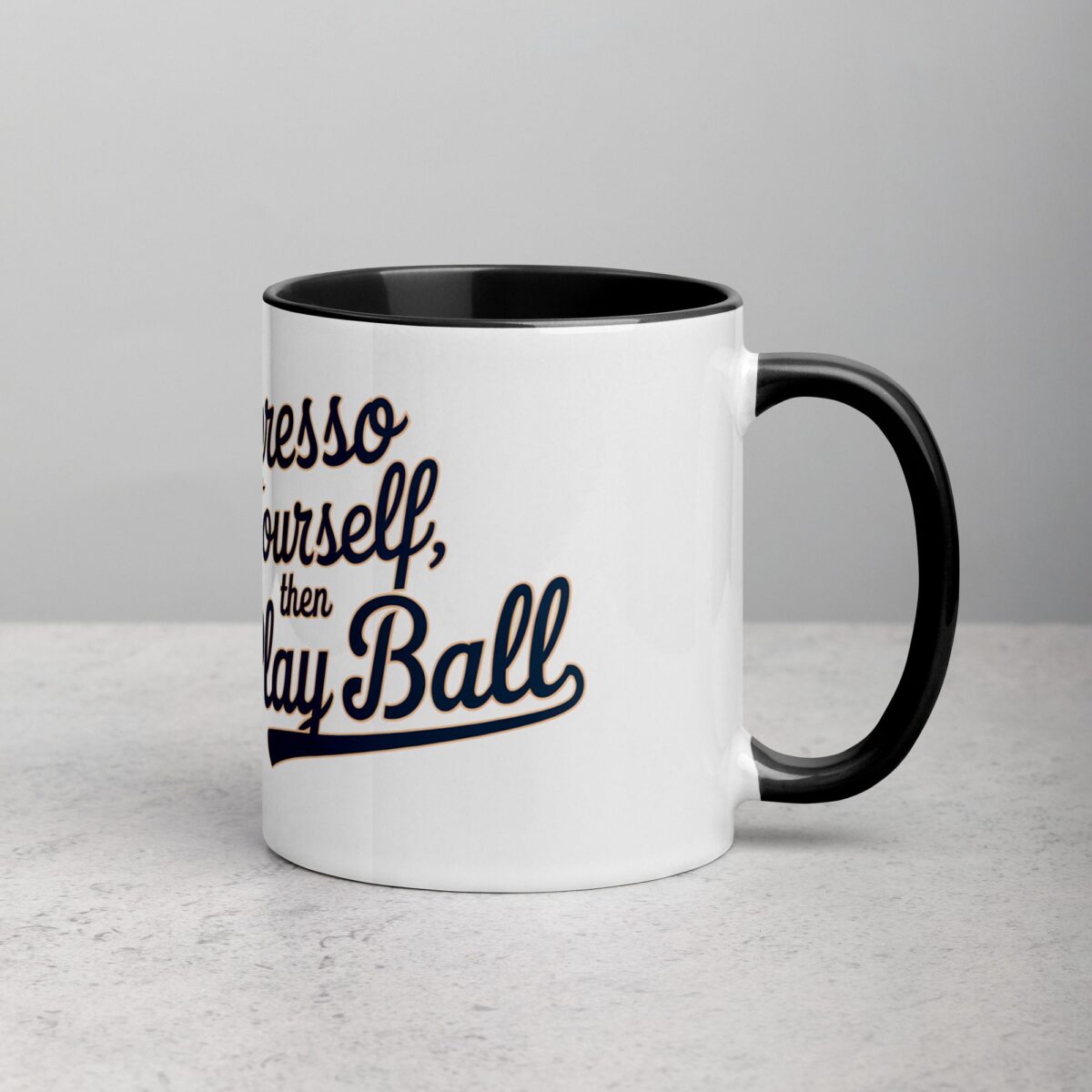 Espresso Yourself, Then Play Ball Coffee Mug & Tea Cup - Image 3