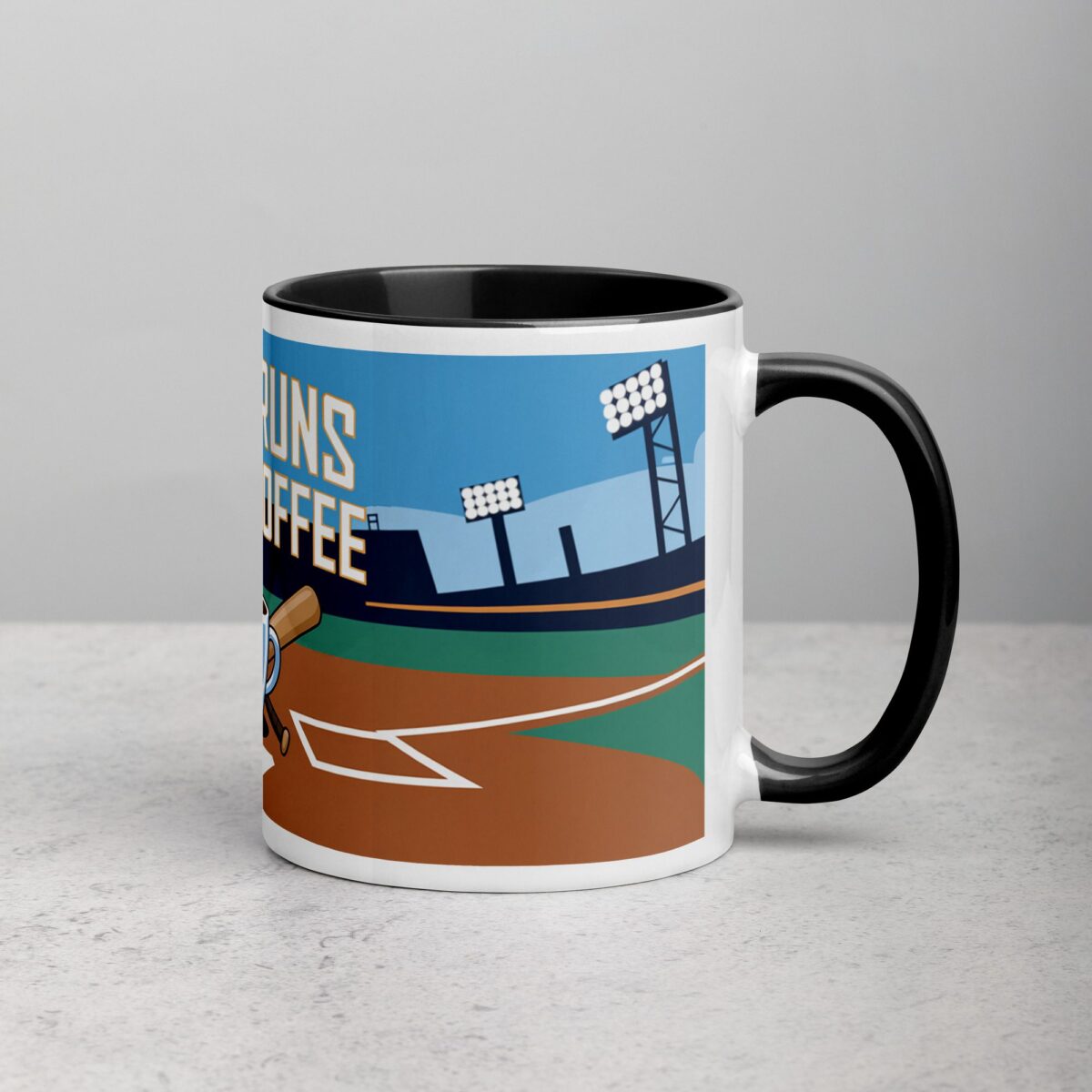 Home Runs & Hot Coffee Baseball Mug - Image 3
