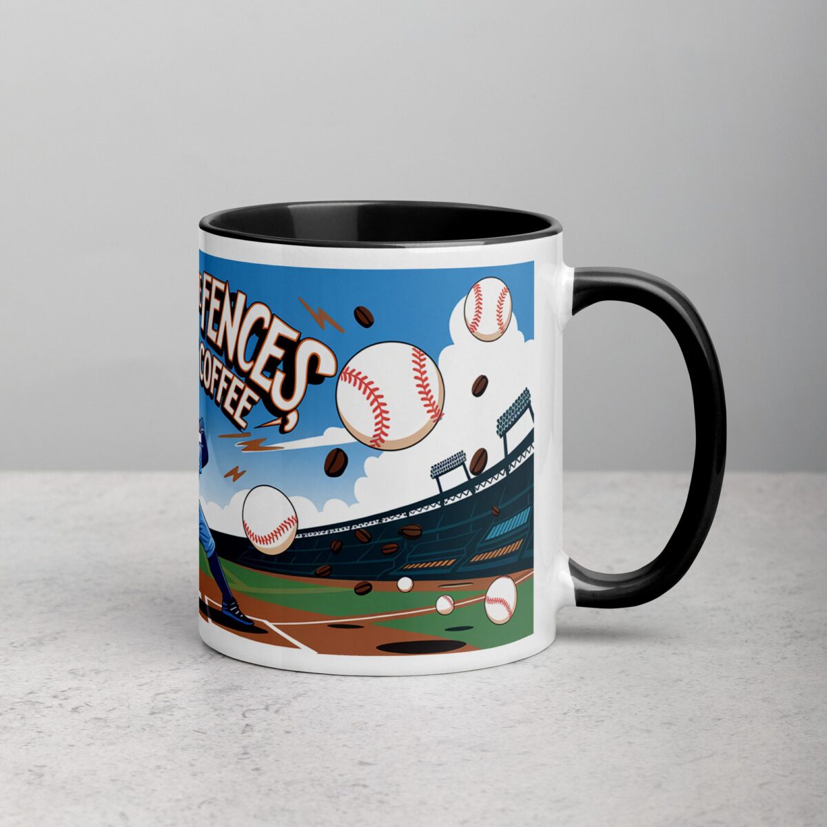 Swing for the Fences, But First Coffee Baseball Mug - Image 3