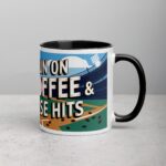 I Run on Coffee & Base Hits Baseball Coffee Mug - Image 3