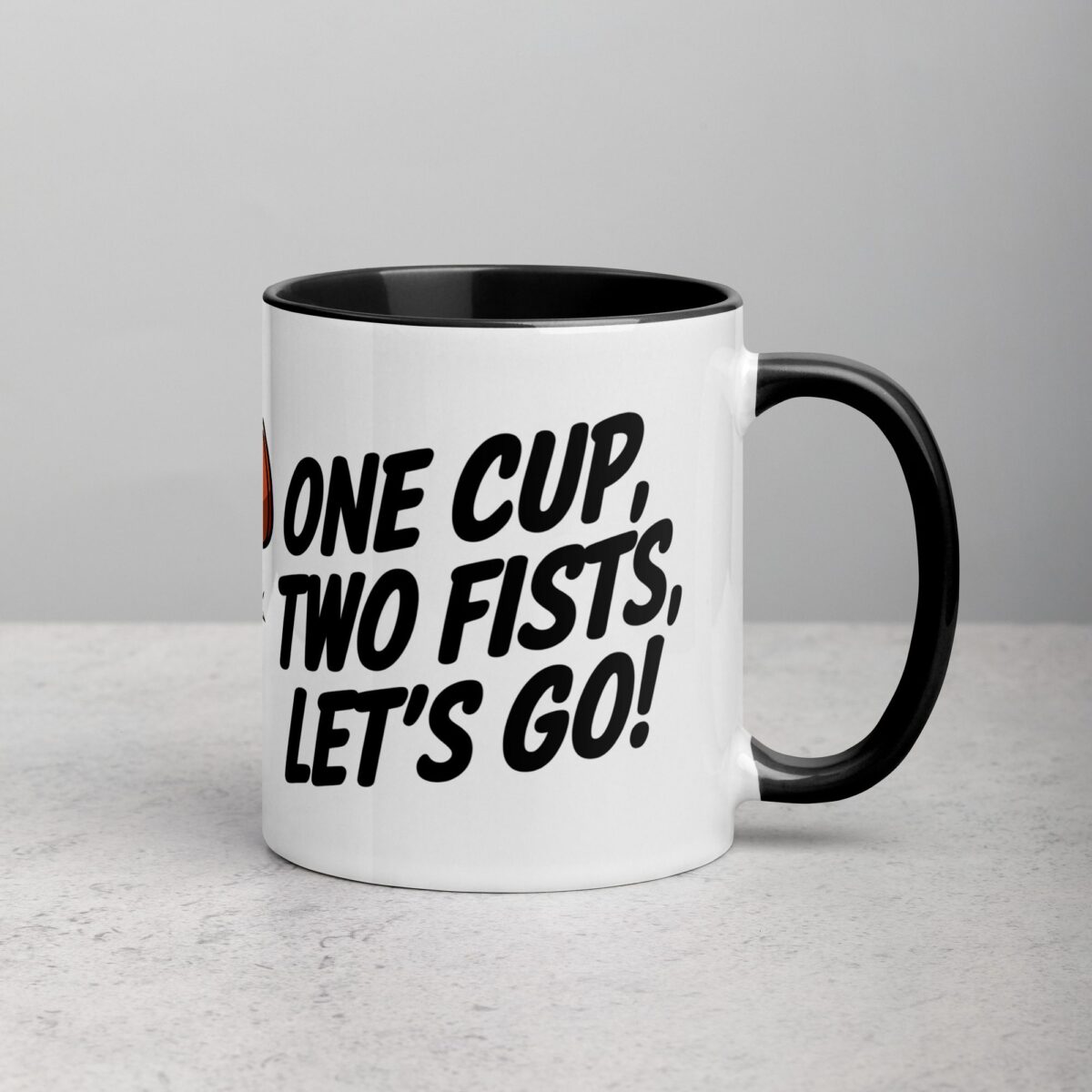 One Cup, Two Fists, Let’s Go! Boxing Coffee Mug - Image 3