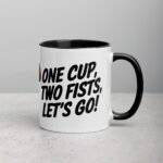 One Cup, Two Fists, Let’s Go! Boxing Coffee Mug - Image 3