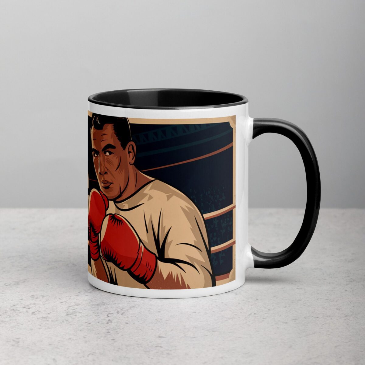 I Love Boxing Retro Coffee Mug & Tea Cup - Image 3
