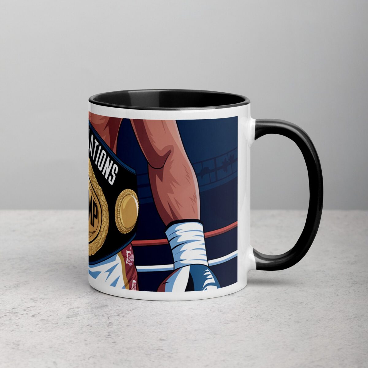 Congratulations Champ Boxing Coffee Mug & Tea Cup - Image 3