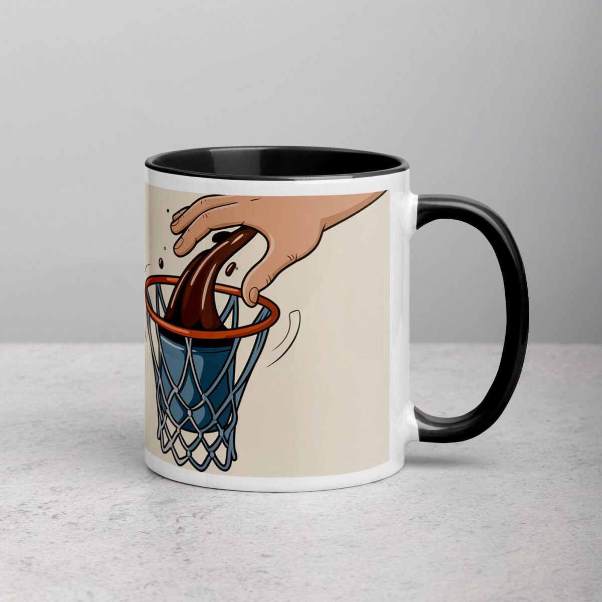 Start with a Dribble, End with a Dunk Basketball Mug - Image 3