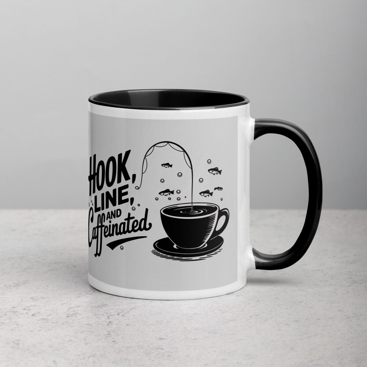 Hook, Line, and Caffeinated Fishing Mug - Image 3