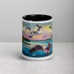 Flying Birds Graffiti Style Coffee Mugs & Tea Cup - Image 4