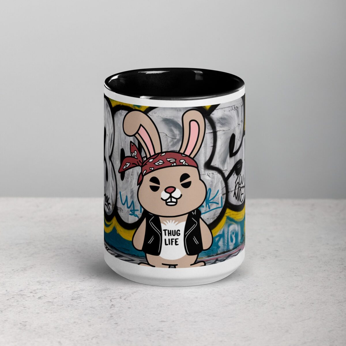 Thug Life Gangster Bunny Rabbit Coffee Mug & Tea Cup - Image 4