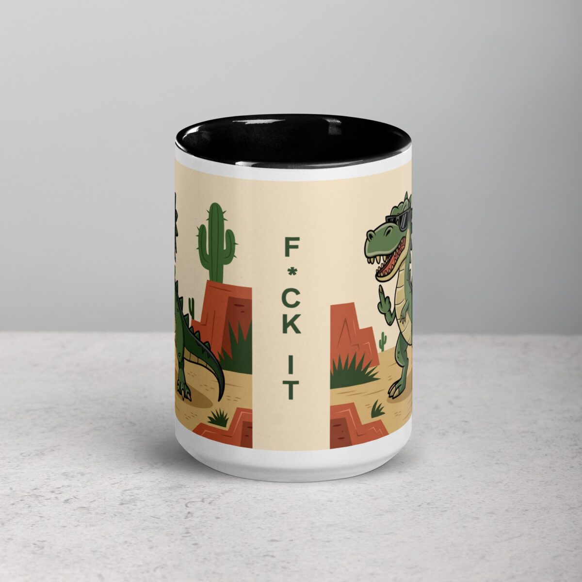 F"ck It Dinosaur Coffee Mug & Tea Cup - Image 4