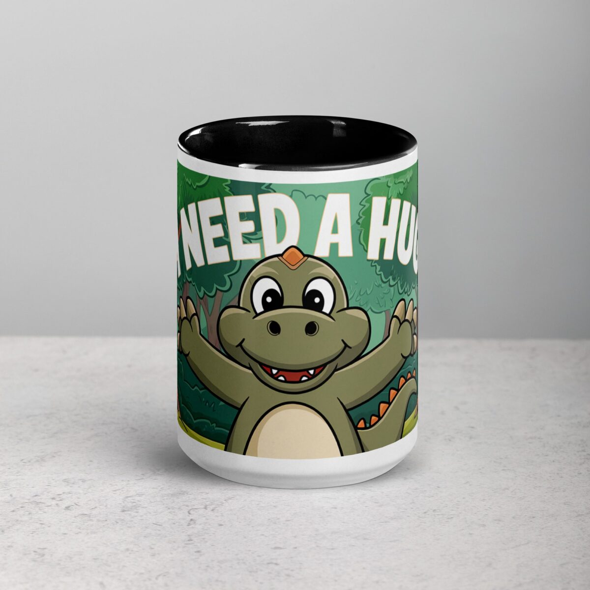 I Need a Hug Dinosaur Coffee Mug & Tea Cup - Image 4