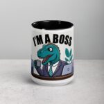 I'm a Boss Dinosaur Coffee Mug & Tea Cup - Image 4