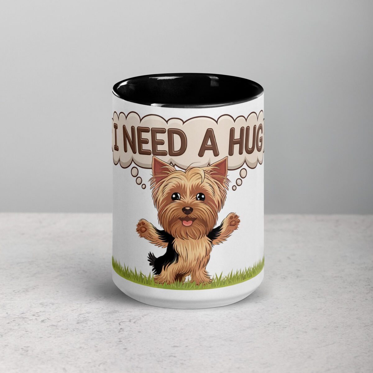 I Need a Hug Yorkie Coffee Mug & Tea Cup - Image 4