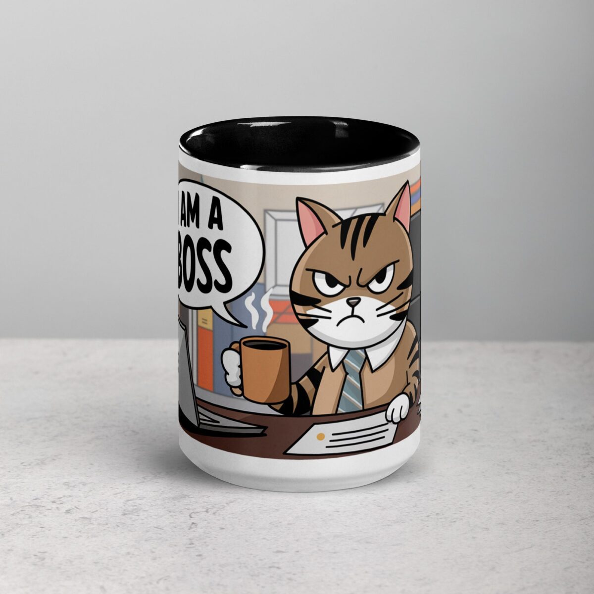 Cat I am a Boss Coffee Mug & Tea Cup - Image 4