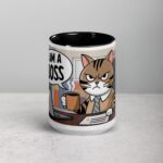 Cat I am a Boss Coffee Mug & Tea Cup - Image 4