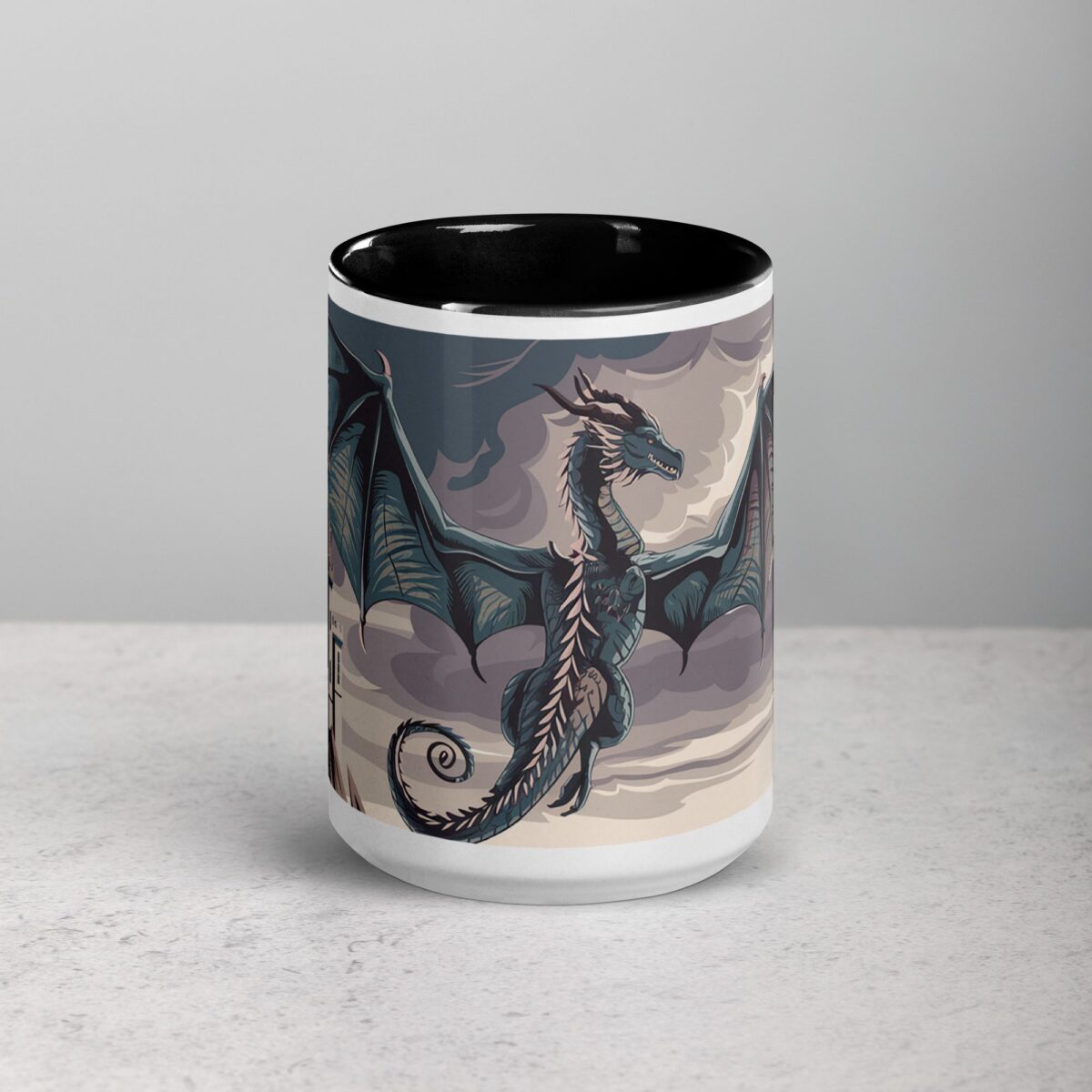 Flying Dragon Artwork Coffee Mug & Tea Cup - Image 4