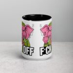 Elephant Middle Finger Coffee Mug & Tea Cup - Image 4