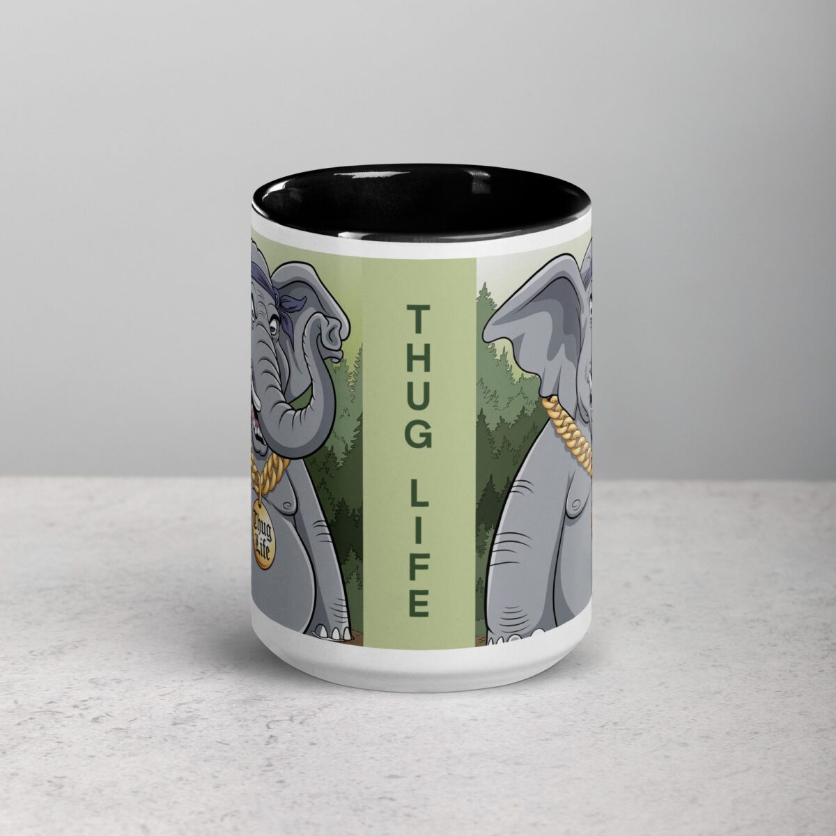 Gangster Elephant Thug Life Coffee Mug & Tea Cup - Image 4