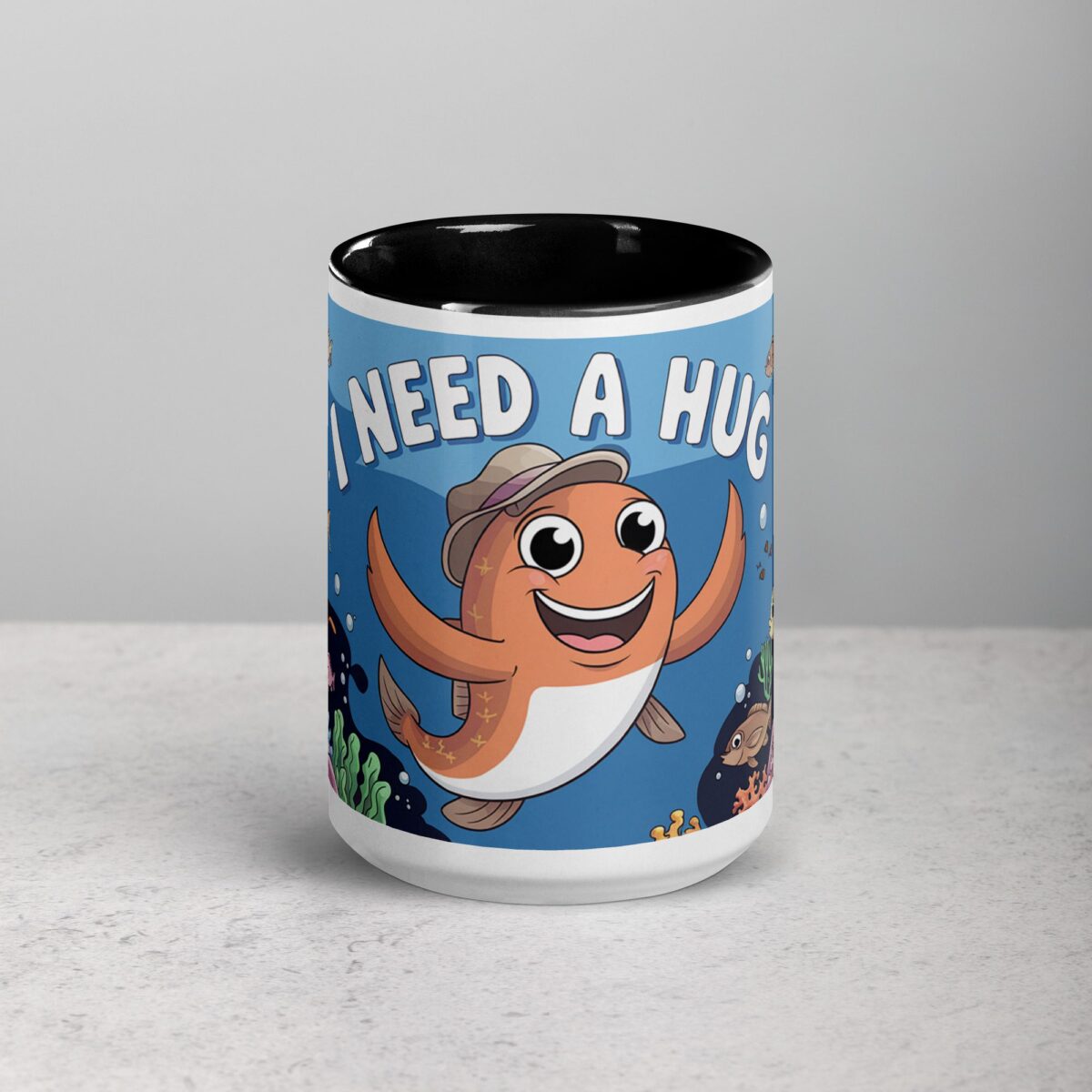 I Need a Hug Fish Coffee Mug & Tea Cup - Image 4