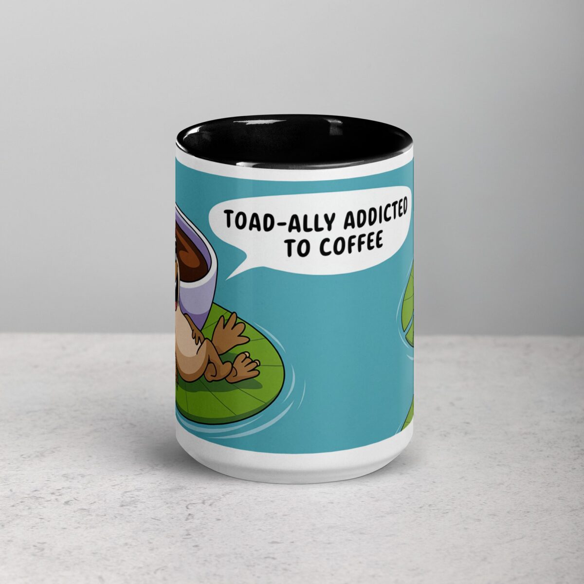 Toad-ally Addicted to Coffee Mug - Image 4