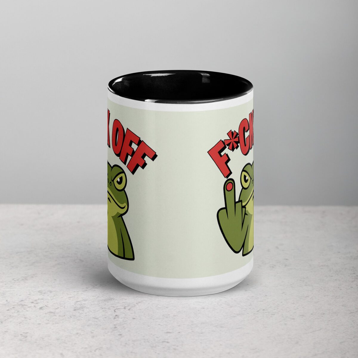 Middle Finger Frog Coffee Mug & Tea Cup - Image 4