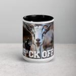 Middle Finger Goat Coffee Mug & Tea Cup - Image 4