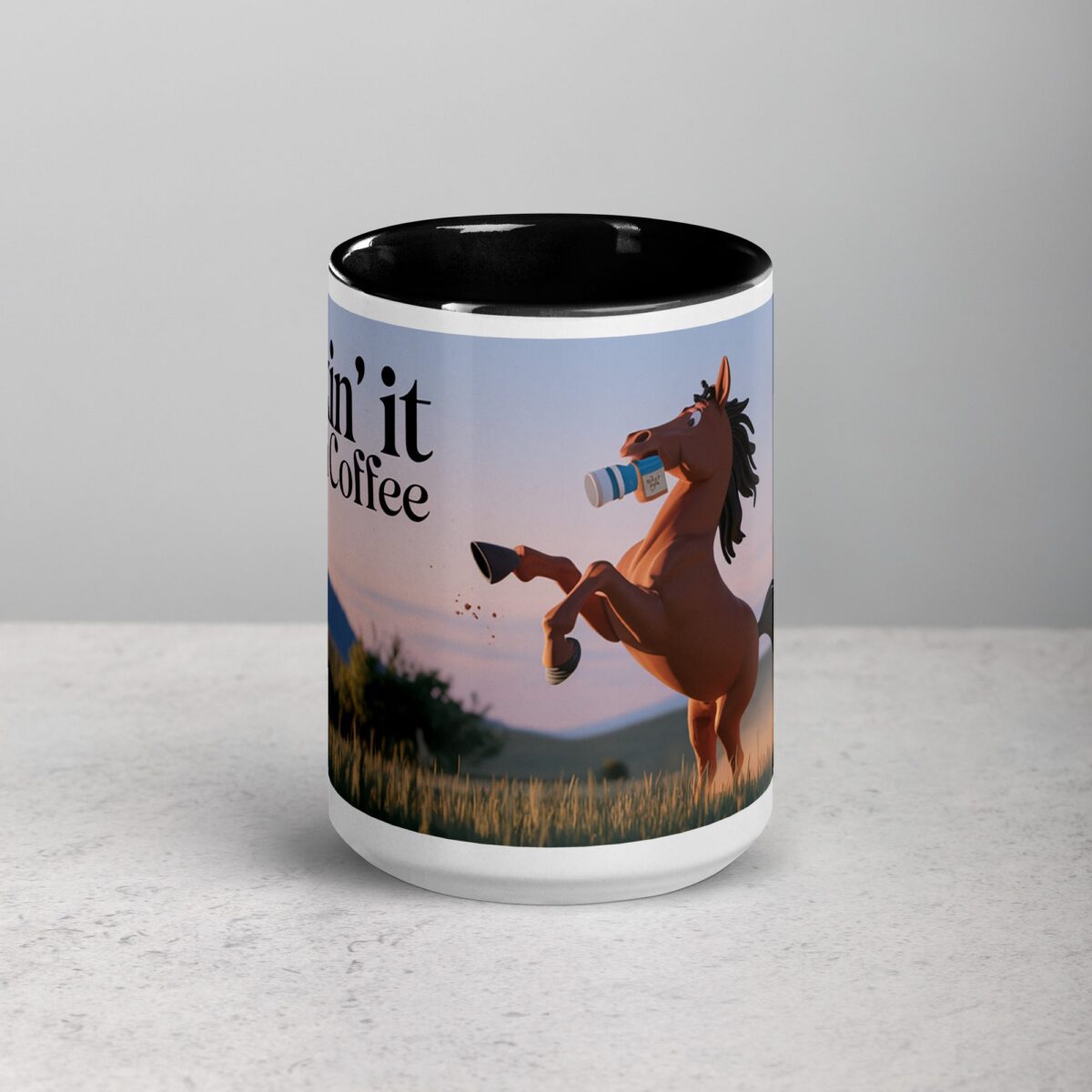 Kickin it with Coffee Horse Mug - Image 4