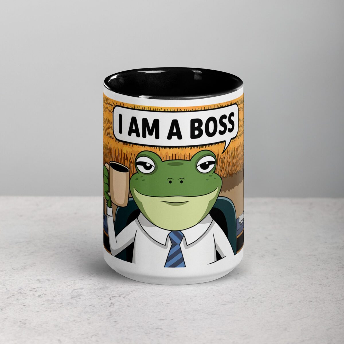 I am a Boss Frog Coffee Mug & Tea Cup - Image 4