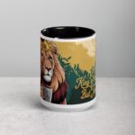 King of the Jungle But Coffee First Lion Mug - Image 4