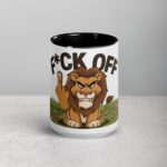Middle Finger Lion Coffee Mug & Tea Cup - Image 4