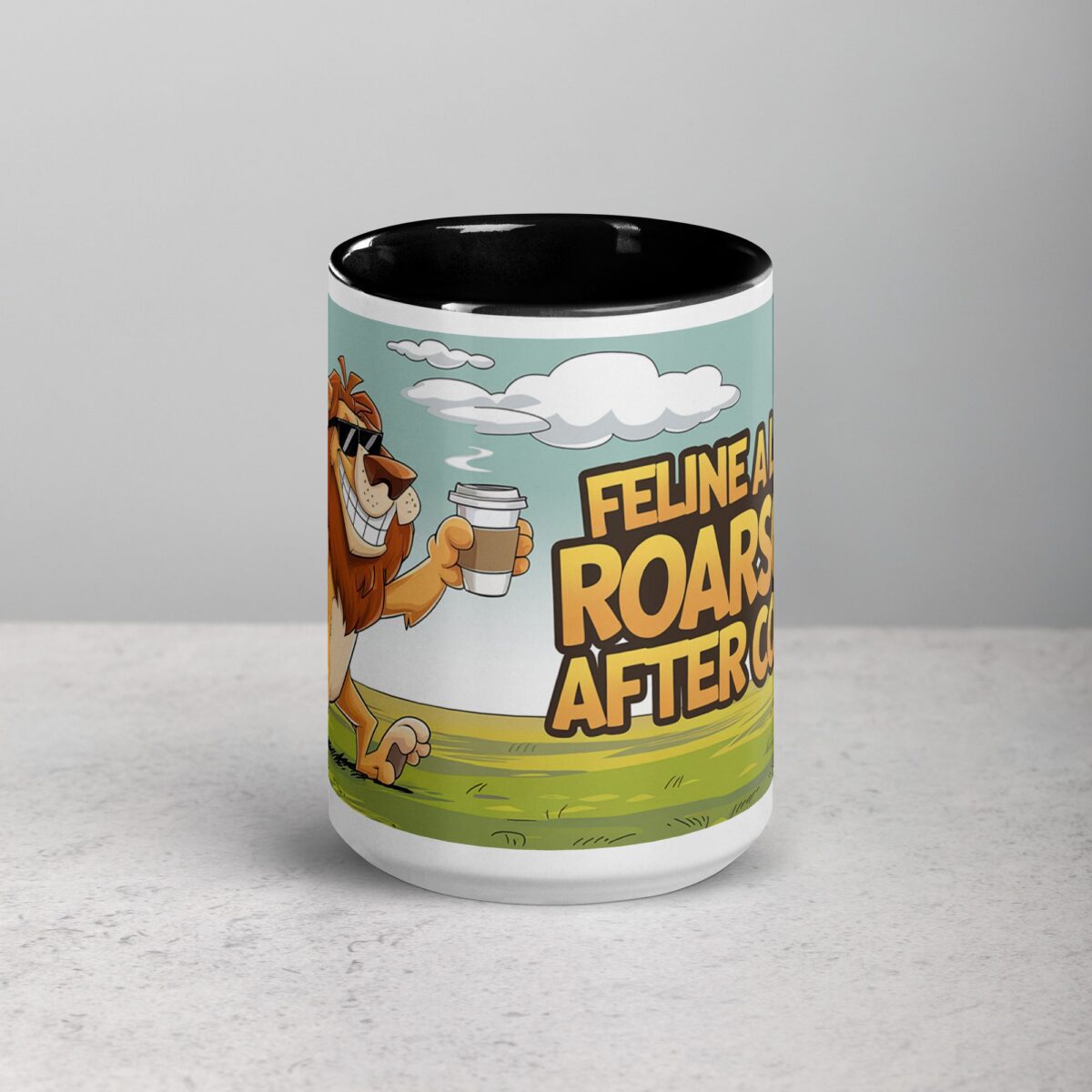 Feline Roarsome Lion Coffee Mug - Image 5