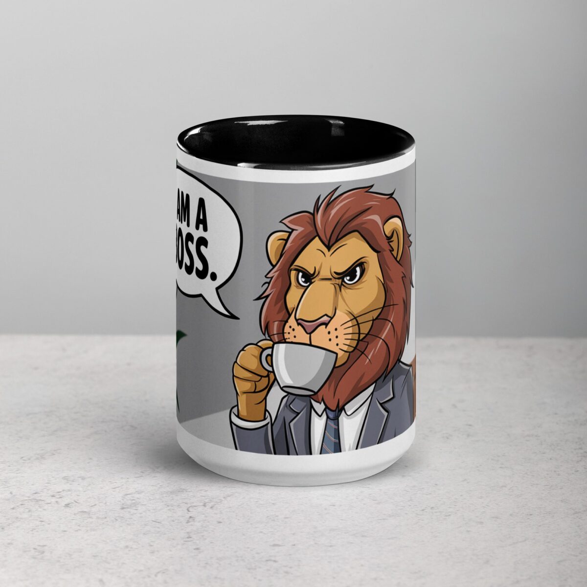 I am a Boss Lion Coffee Mug & Tea Cup - Image 4