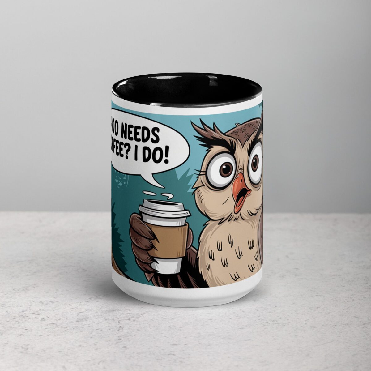 Hoo Needs Coffee? I Do! Owl Mug - Image 4