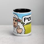 Middle Finger Sheep Coffee Mug & Tea Cup - Image 4