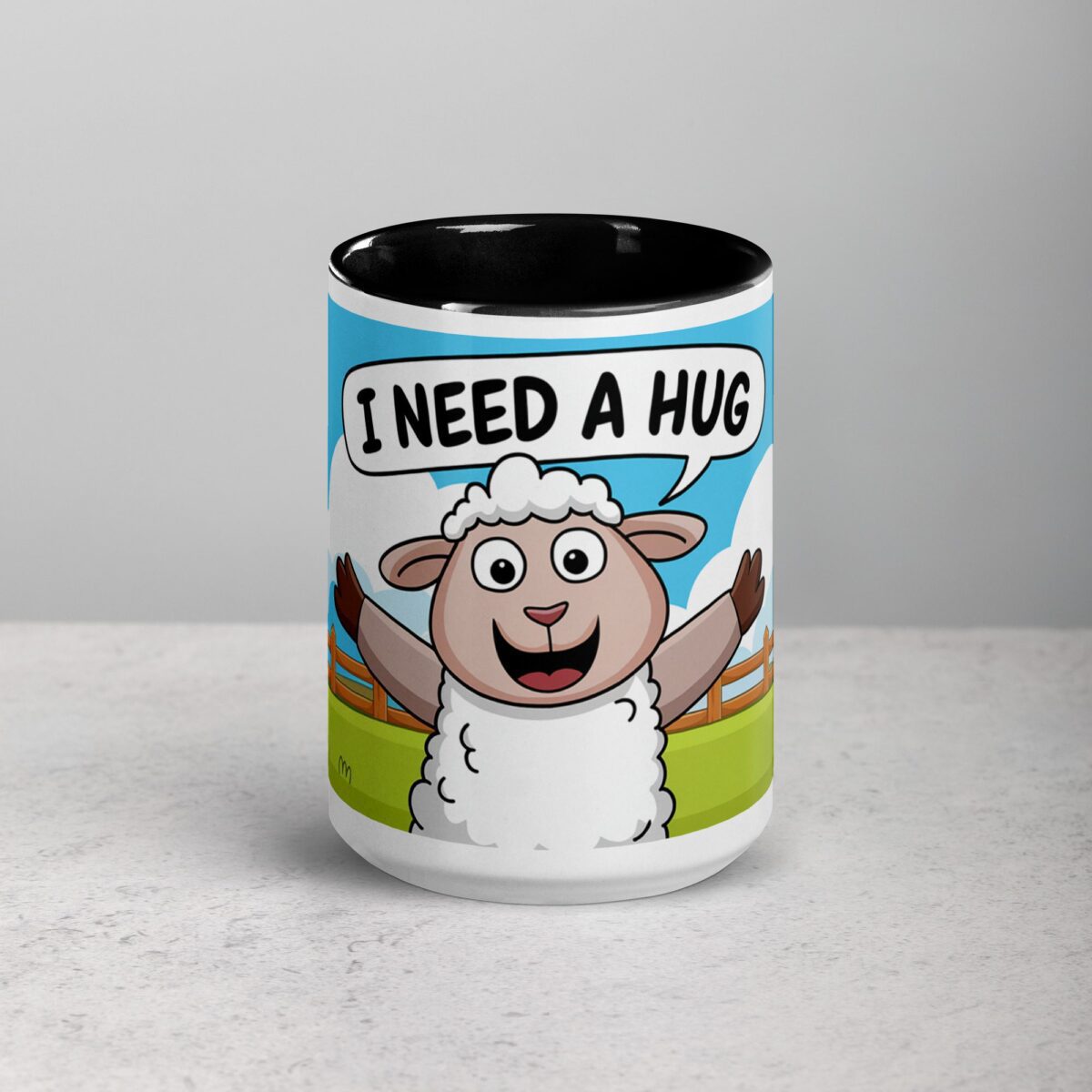 I Need a Hug Sheep Coffee Mug & Tea Cup - Image 4
